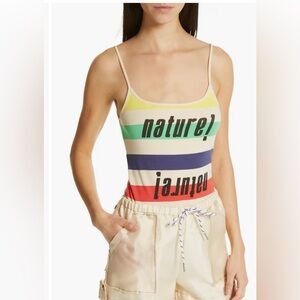 GANNI PRIMARY STRIPE COTTON TANK! Excellent condition!